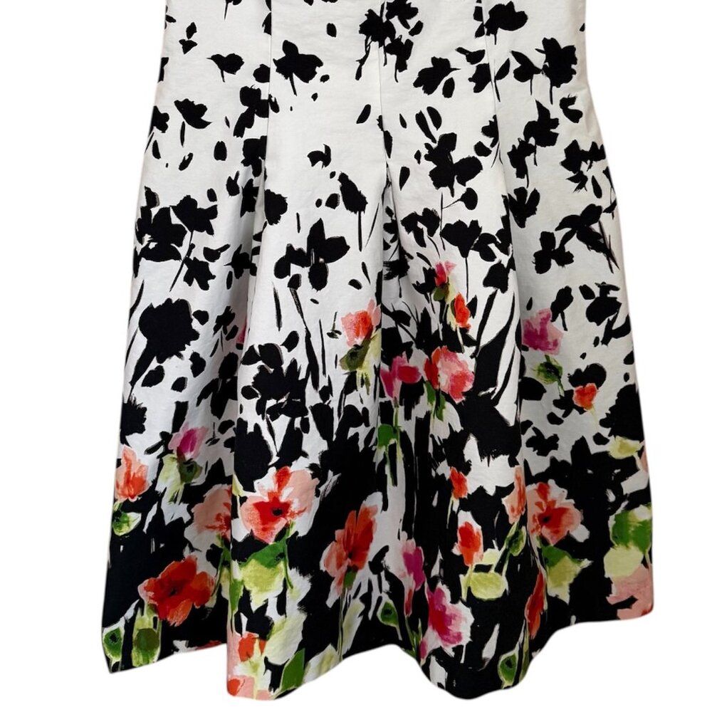 American Living Floral Fit & Flare Dress‎ Size 12 Square Neck Sleeveless Easter - Picture 3 of 9